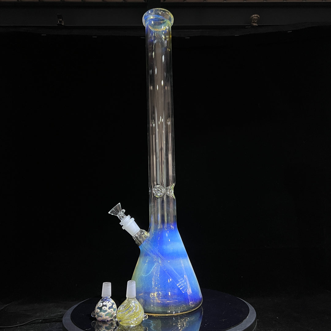 22" Fume Beaker Bong + Slide Combo Glass Pipe TG   