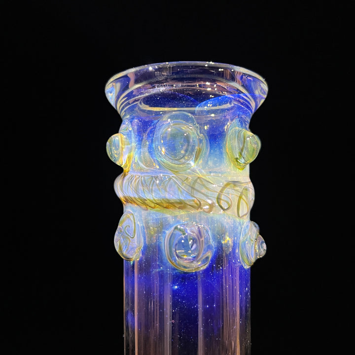 50x5 16" Ripple Fume Bubble Bong Glass Pipe TG   