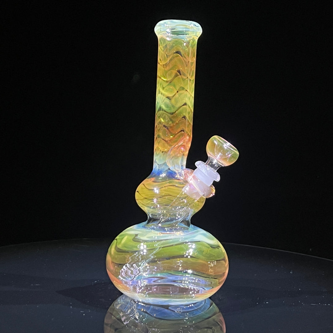 9.5" Fumed Double Bubble Bong Glass Pipe Mary Jane's Glass