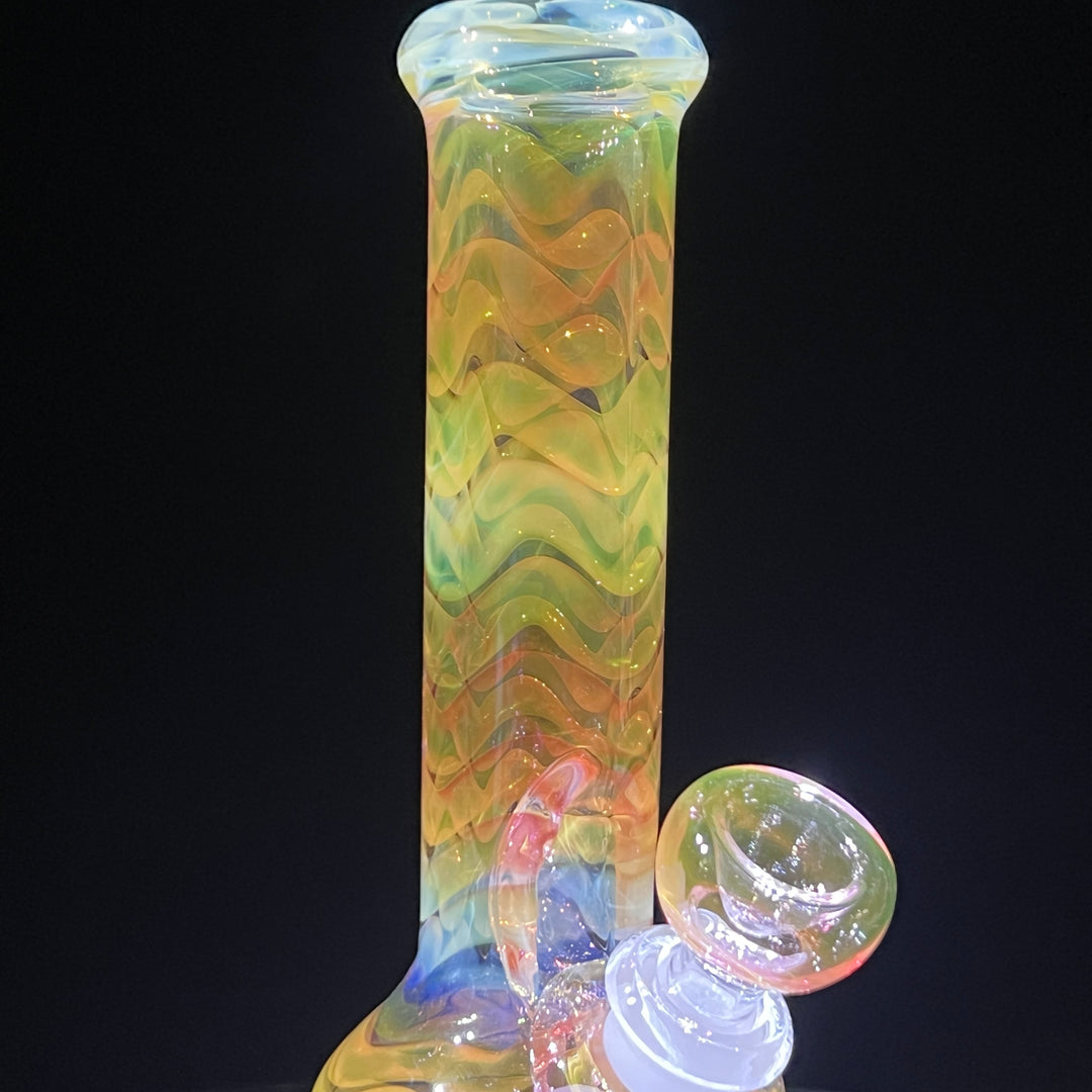 9.5" Fumed Double Bubble Bong Glass Pipe Mary Jane's Glass