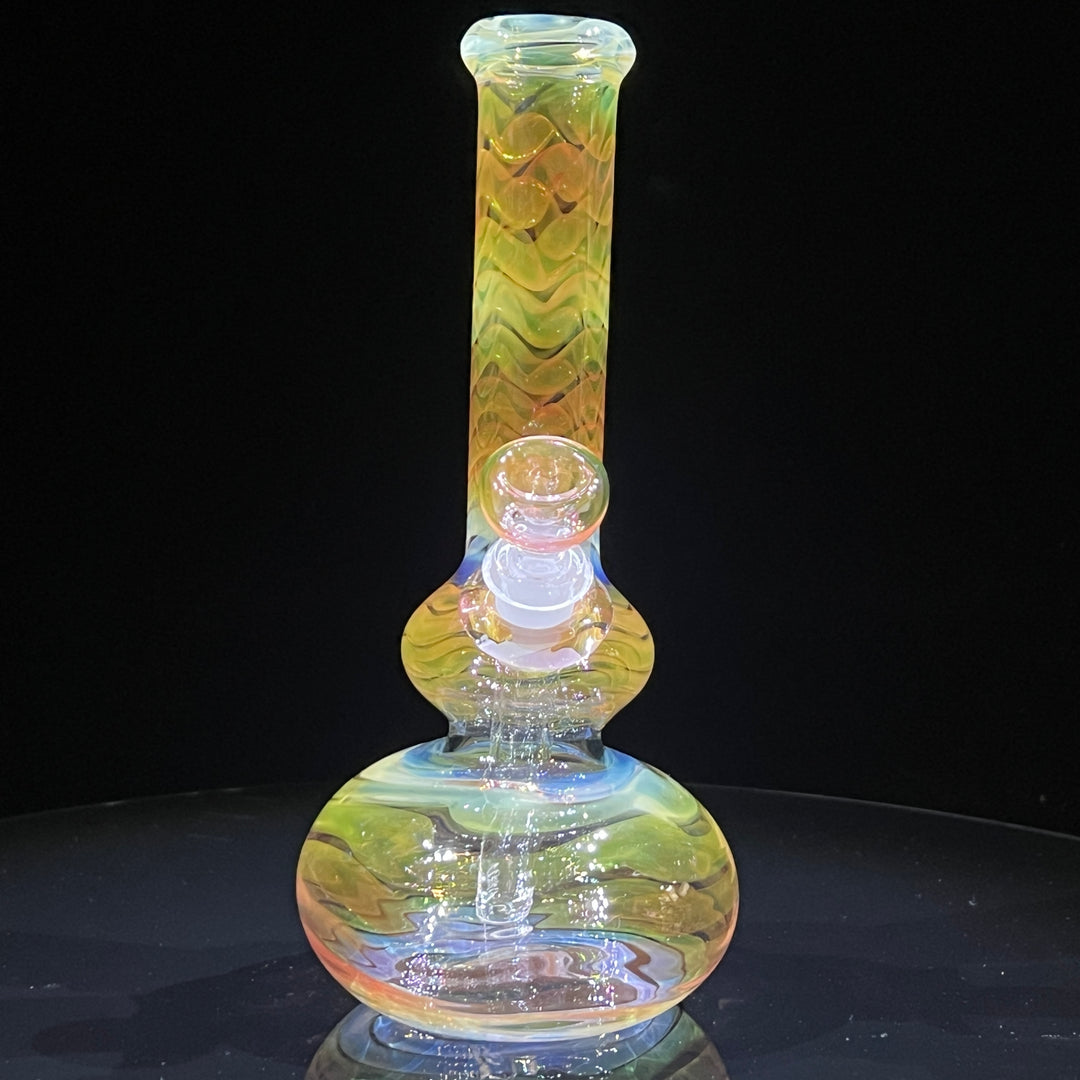 9.5" Fumed Double Bubble Bong Glass Pipe Mary Jane's Glass