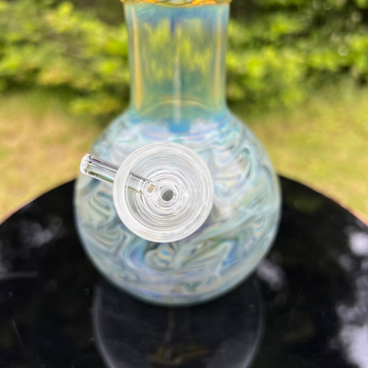 50x5 16" Ripple Fume Bubble Bong Glass Pipe TG   