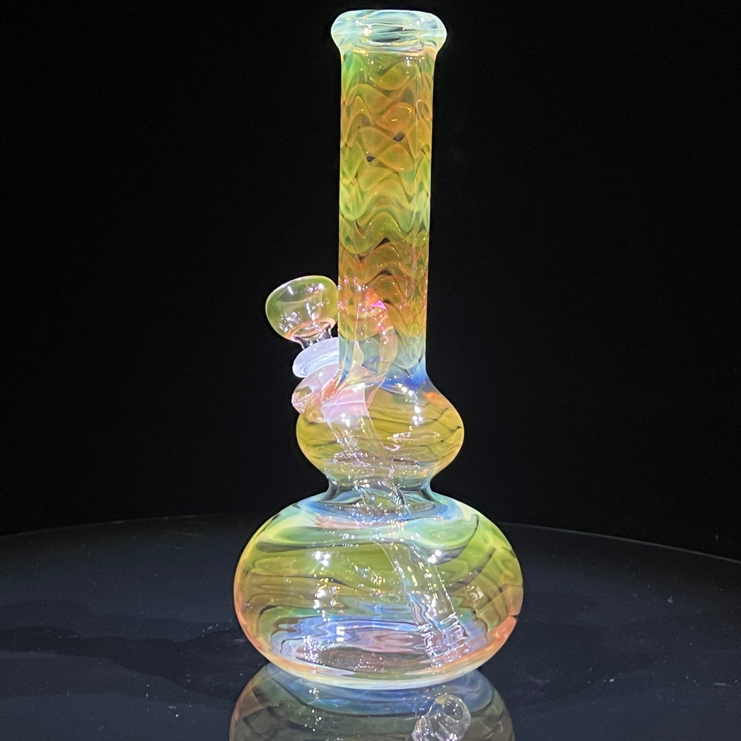 9.5" Fumed Double Bubble Bong Glass Pipe Mary Jane's Glass