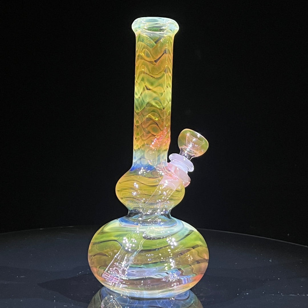 9.5" Fumed Double Bubble Bong Glass Pipe Mary Jane's Glass