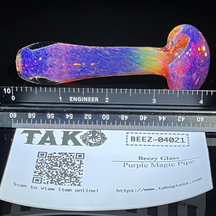 Purple Magic Pipe Glass Pipe Beezy Glass   