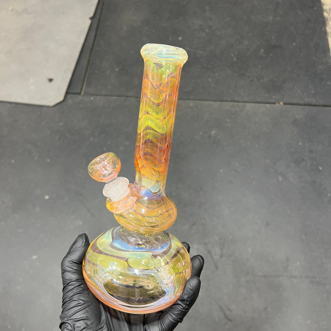 9.5" Fumed Double Bubble Bong Glass Pipe Mary Jane's Glass