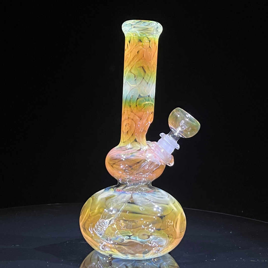 9.5" Fumed Double Bubble Bong Glass Pipe Mary Jane's Glass