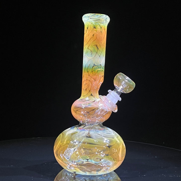 9.5" Fumed Double Bubble Bong Glass Pipe Mary Jane's Glass