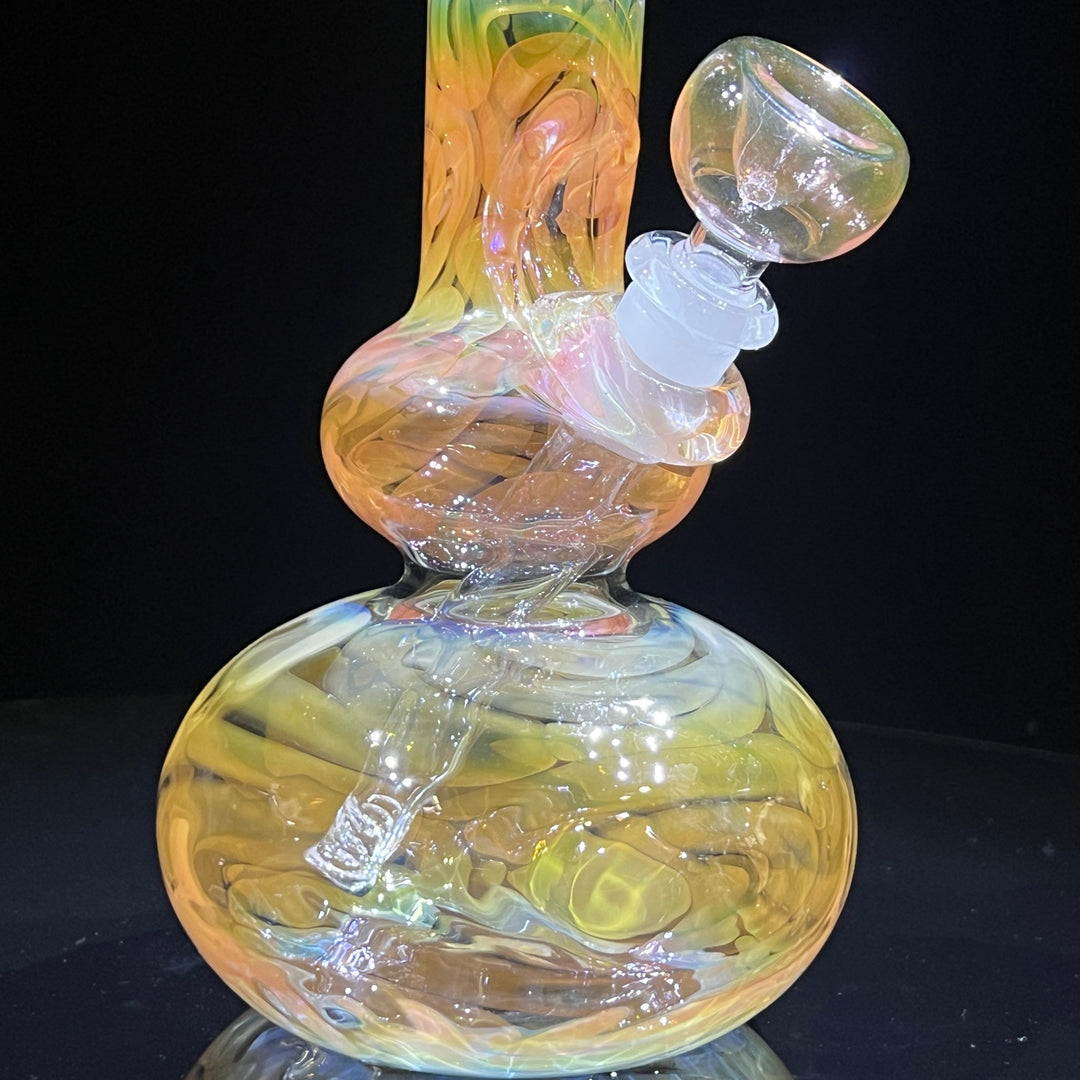 9.5" Fumed Double Bubble Bong Glass Pipe Mary Jane's Glass