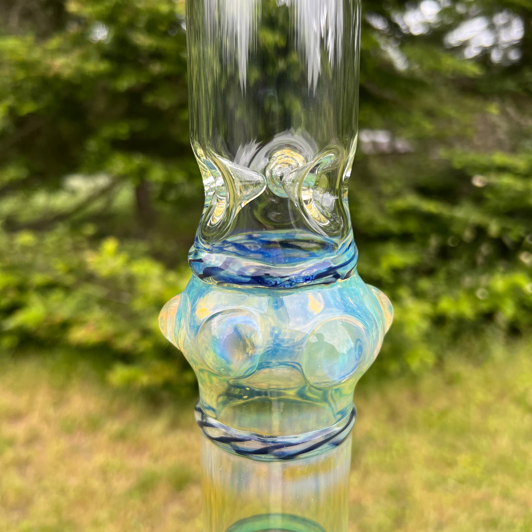 50x5 16" Ripple Fume Bubble Bong Glass Pipe TG   