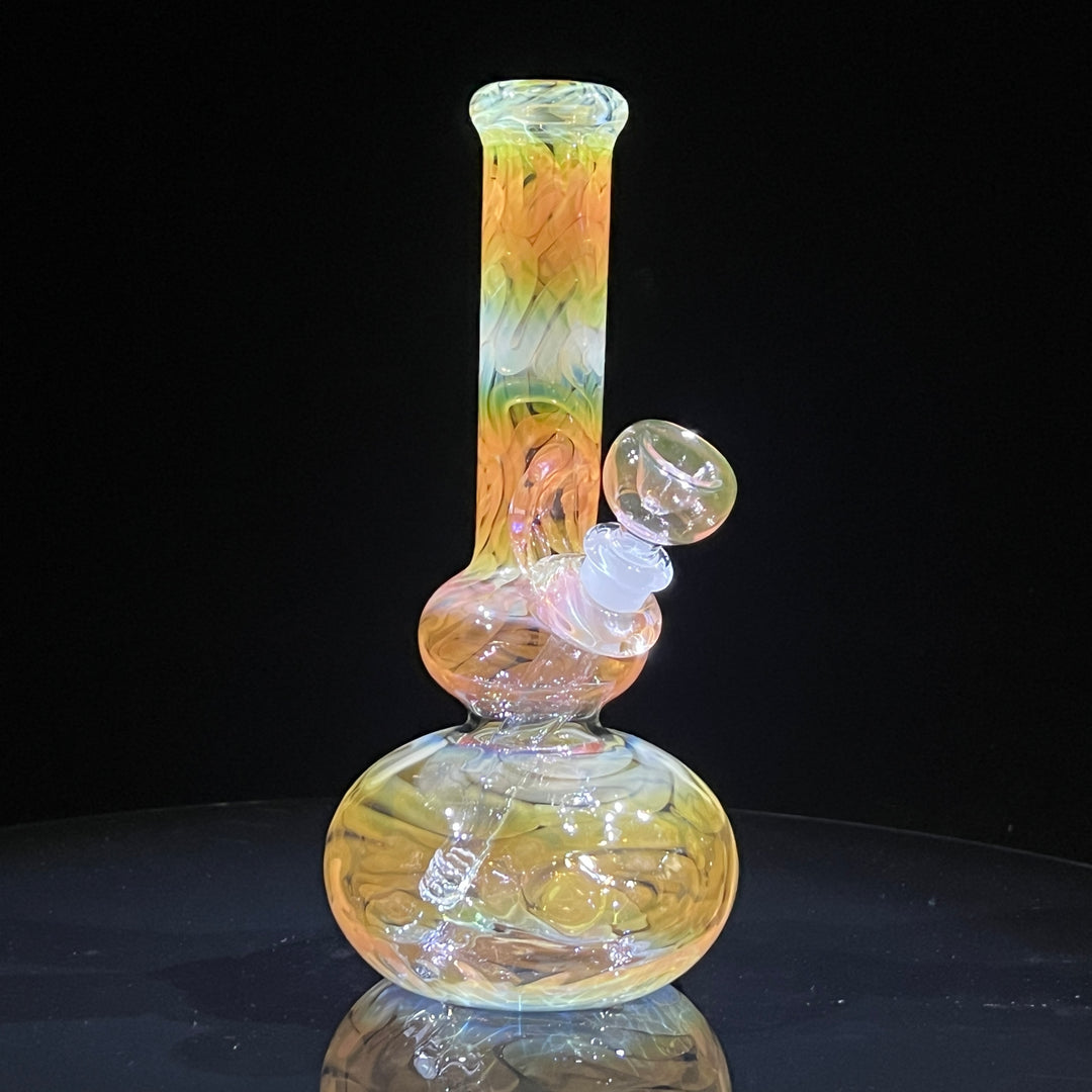 9.5" Fumed Double Bubble Bong Glass Pipe Mary Jane's Glass