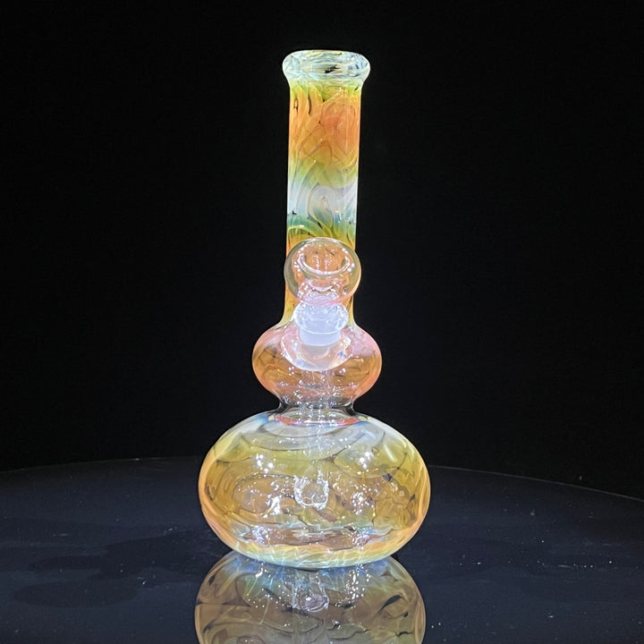 9.5" Fumed Double Bubble Bong Glass Pipe Mary Jane's Glass