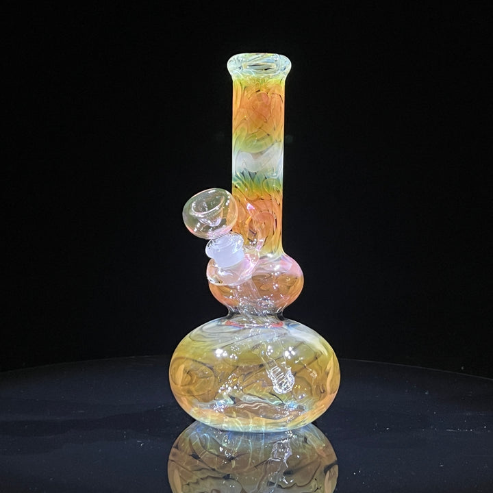 9.5" Fumed Double Bubble Bong Glass Pipe Mary Jane's Glass