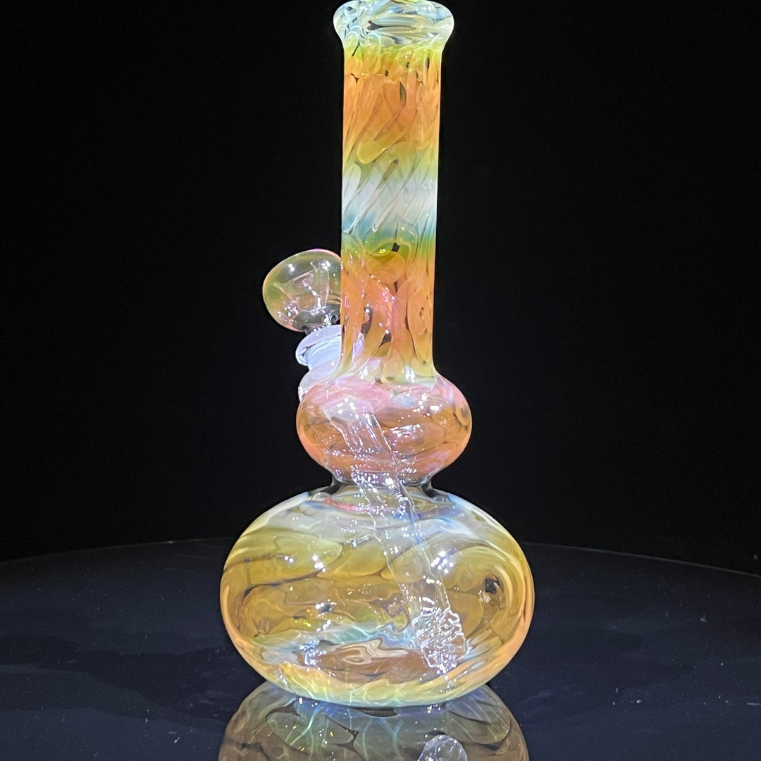 9.5" Fumed Double Bubble Bong Glass Pipe Mary Jane's Glass