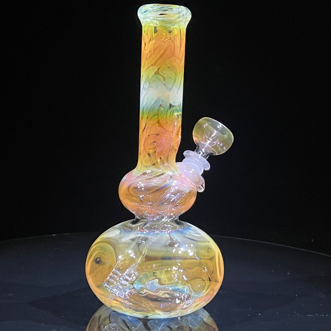 9.5" Fumed Double Bubble Bong Glass Pipe Mary Jane's Glass