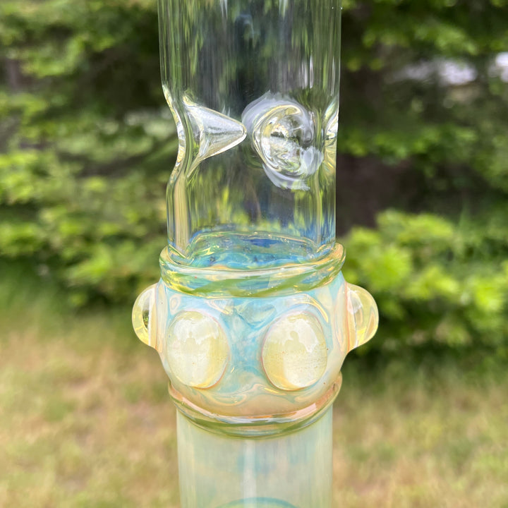 50x5 16" Ripple Fume Bubble Bong Glass Pipe TG   