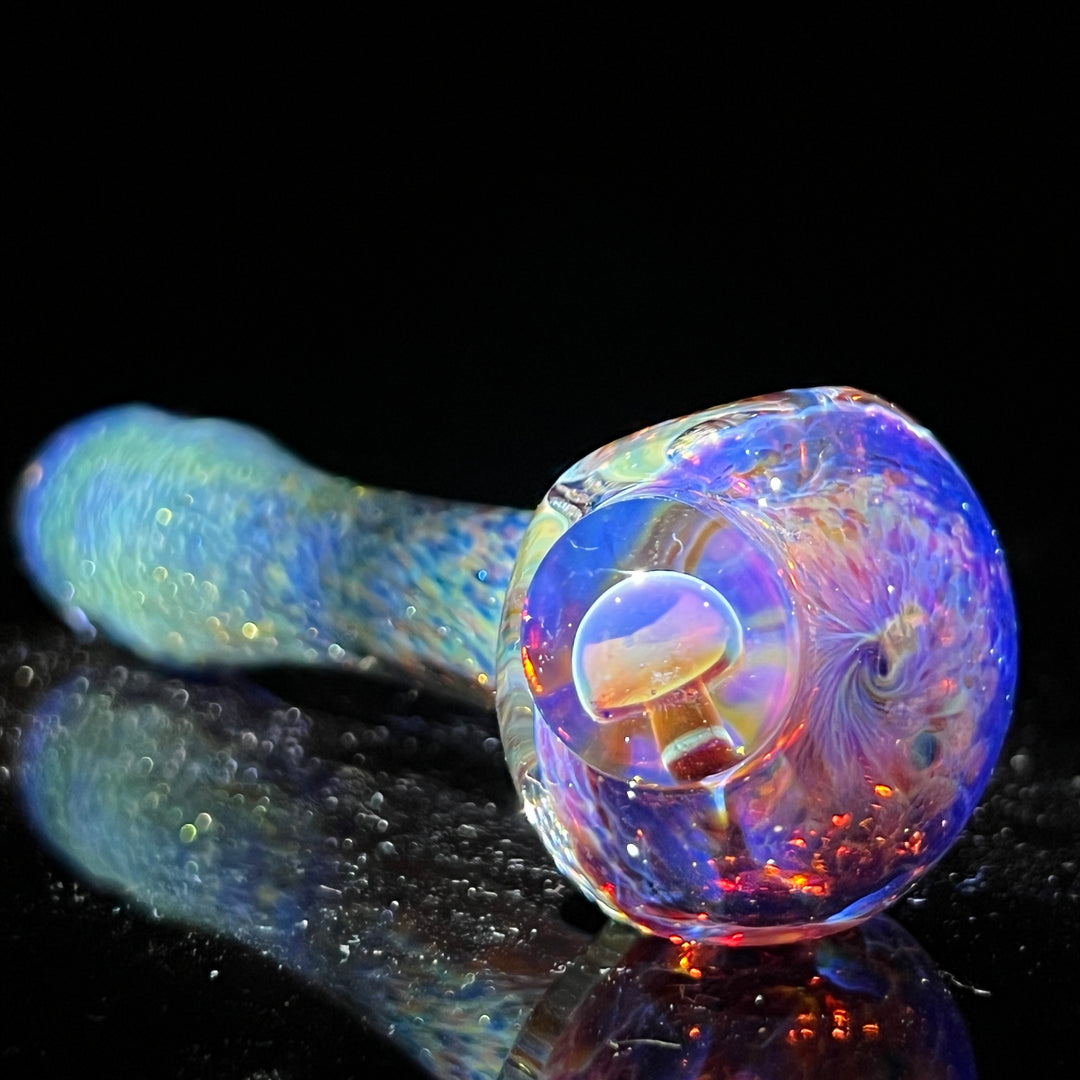 Purple Magic Mushroom Pipe Glass Pipe Beezy Glass   