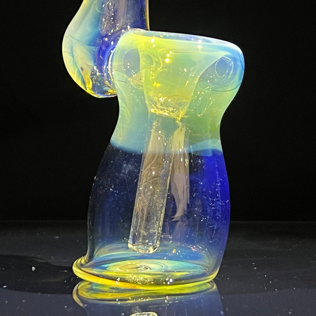 Fumed Bubbler Glass Pipe Mary Jane's Glass