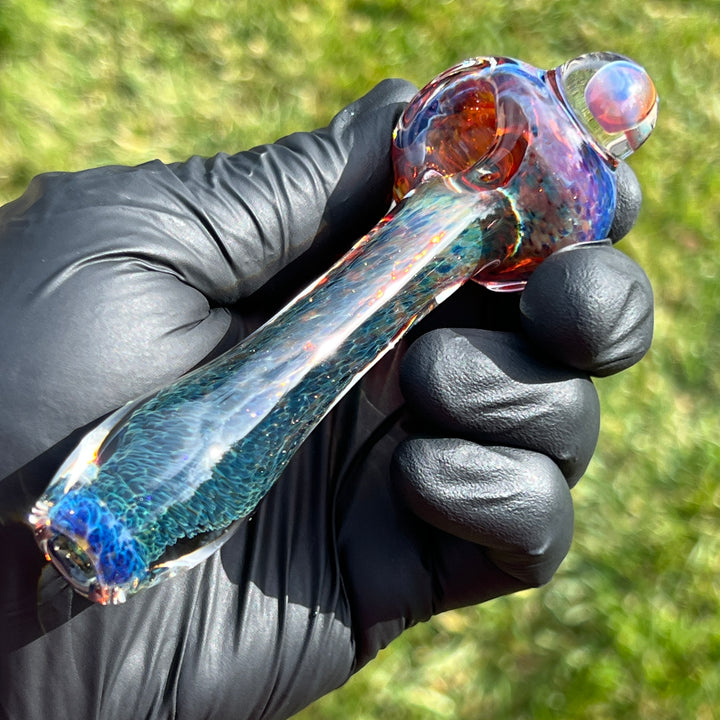 Purple Magic Mushroom Pipe Glass Pipe Beezy Glass   