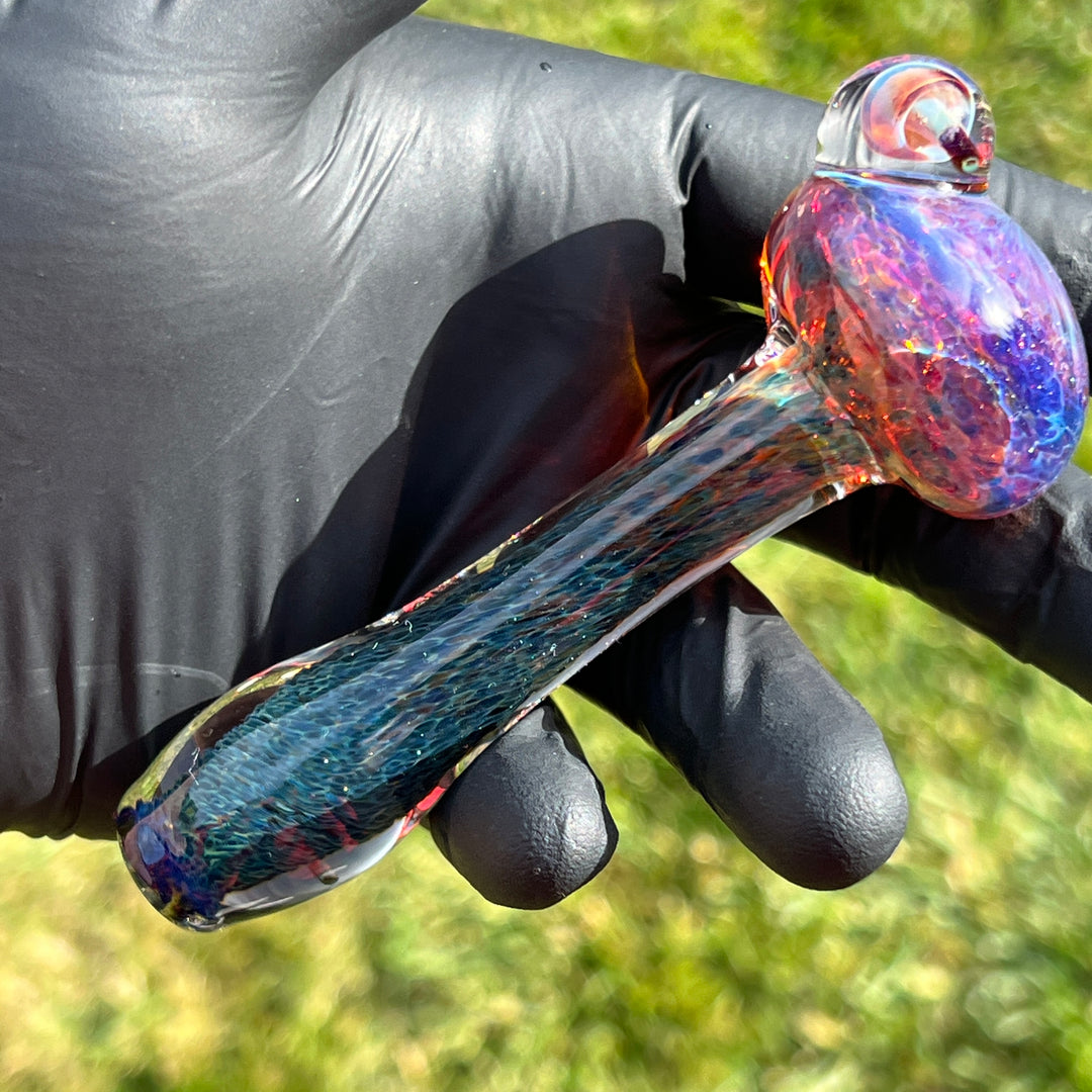 Purple Magic Mushroom Pipe Glass Pipe Beezy Glass   