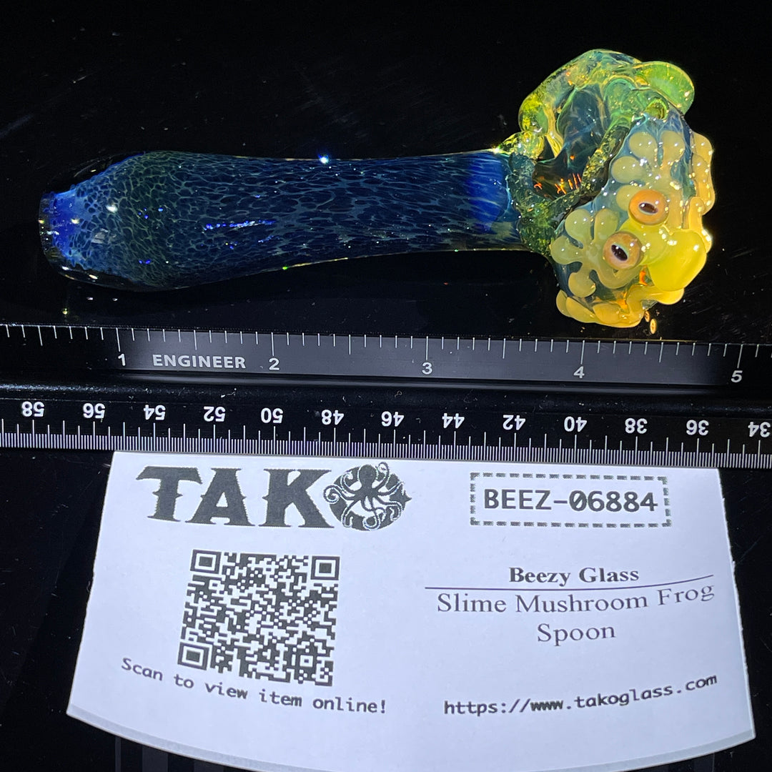 Slime Mushroom Frog Spoon Glass Pipe Beezy Glass   