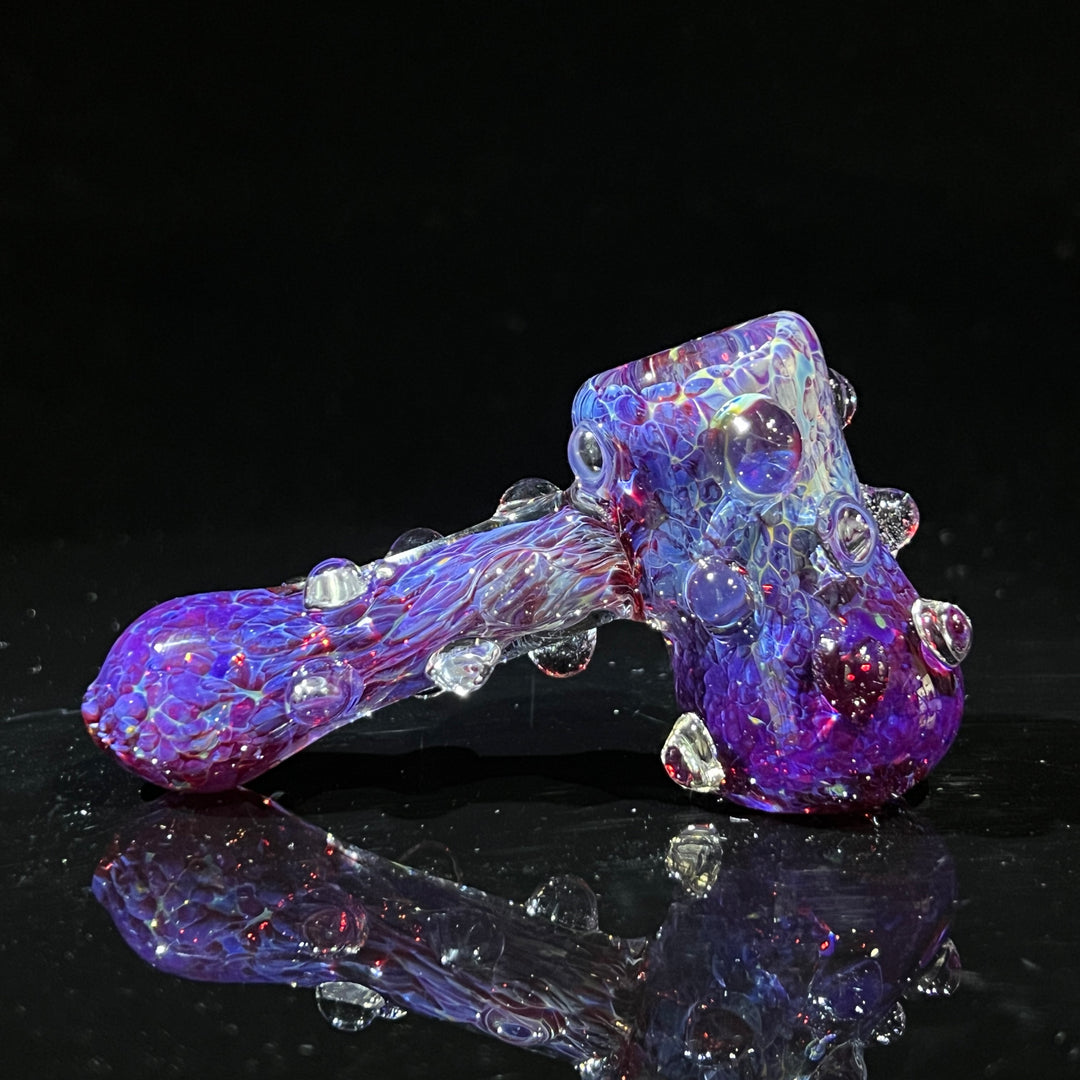 Purple Marble Hammer Glass Pipe TG