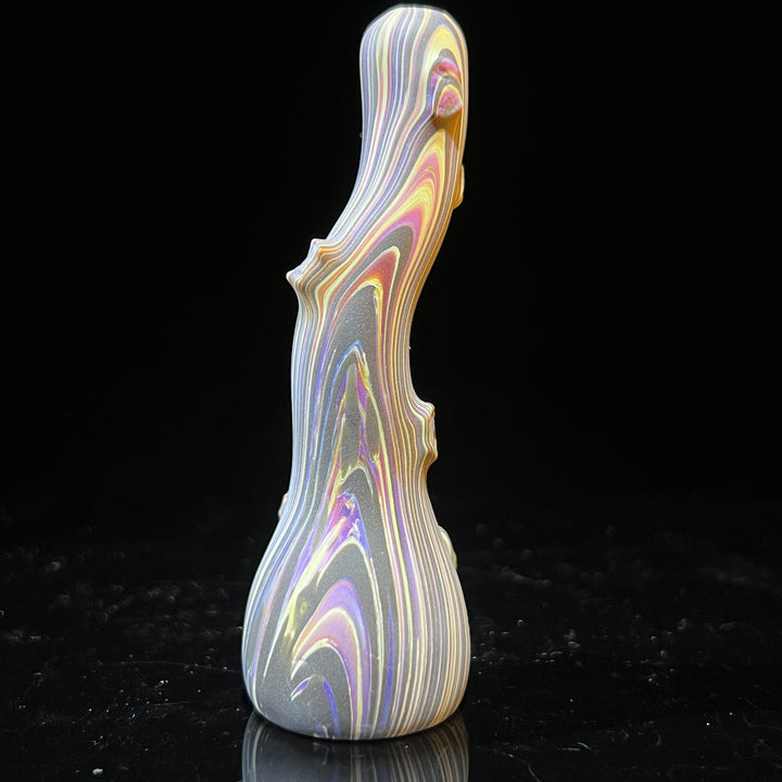 Wood Grain Chillum Glass Pipe Wazoo Glass   