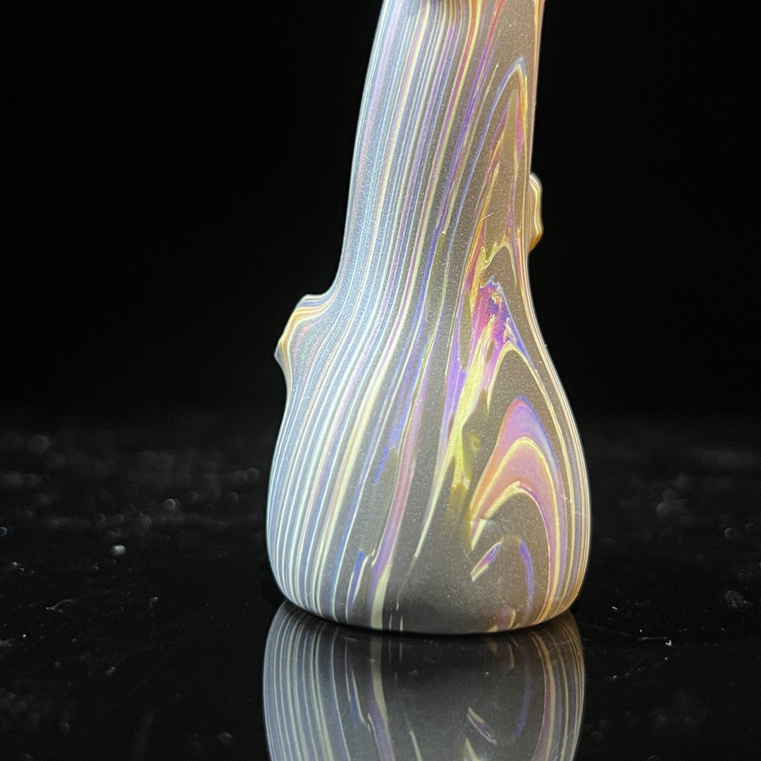 Wood Grain Chillum Glass Pipe Wazoo Glass   