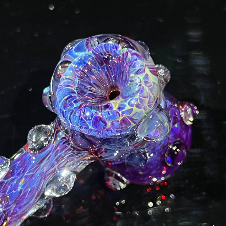 Purple Marble Hammer Glass Pipe TG   