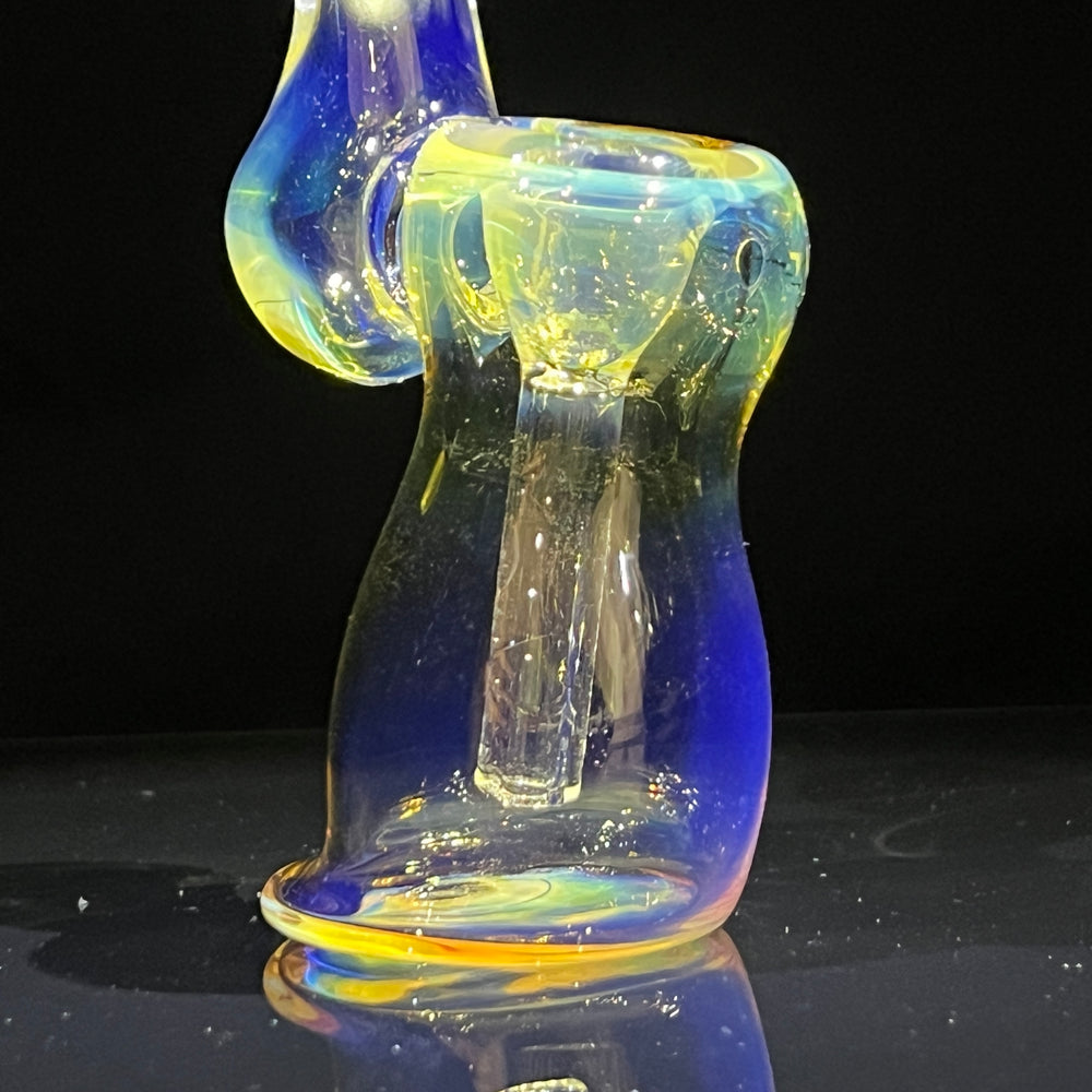 Fumed Bubbler Glass Pipe Mary Jane's Glass