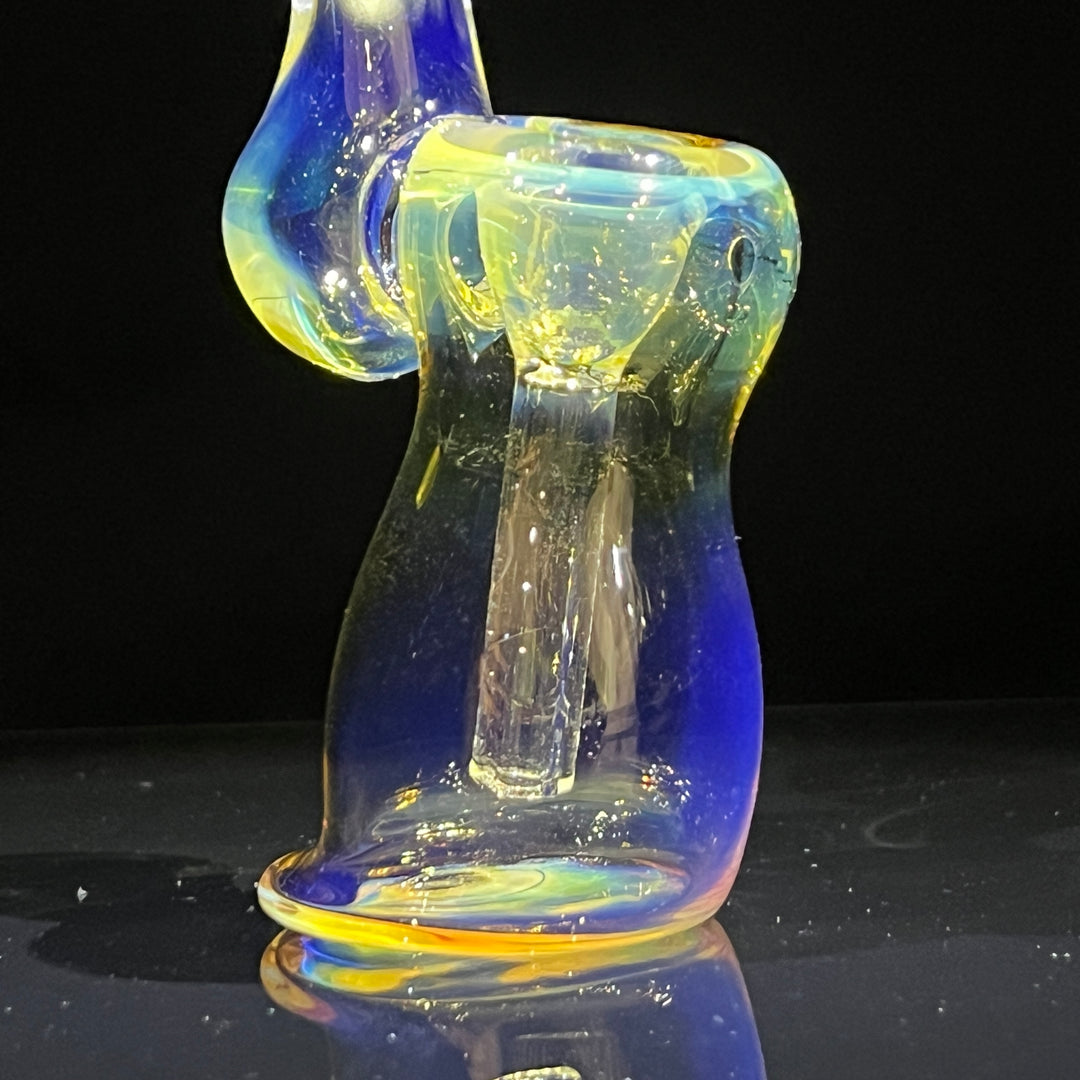 Fumed Bubbler Glass Pipe Mary Jane's Glass