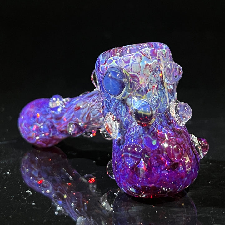 Martian Bubbler + Purple Marble hammer Combo Glass Pipe TG