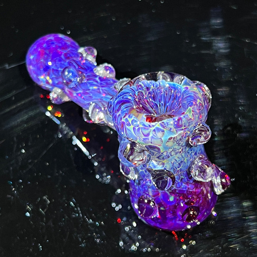 Purple Marble Hammer Glass Pipe TG   