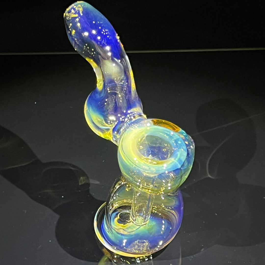 Fumed Bubbler Glass Pipe Mary Jane's Glass