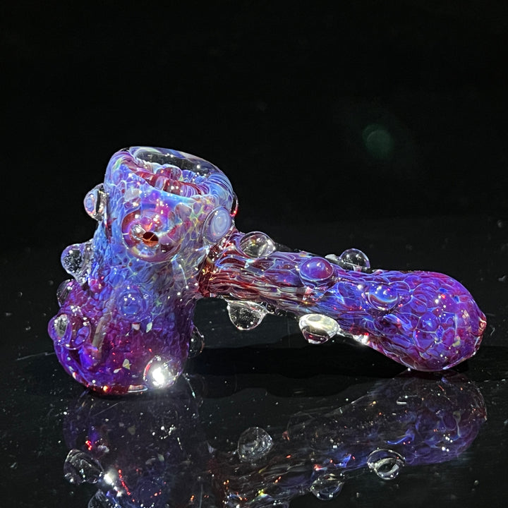 Purple Marble Hammer Glass Pipe TG   