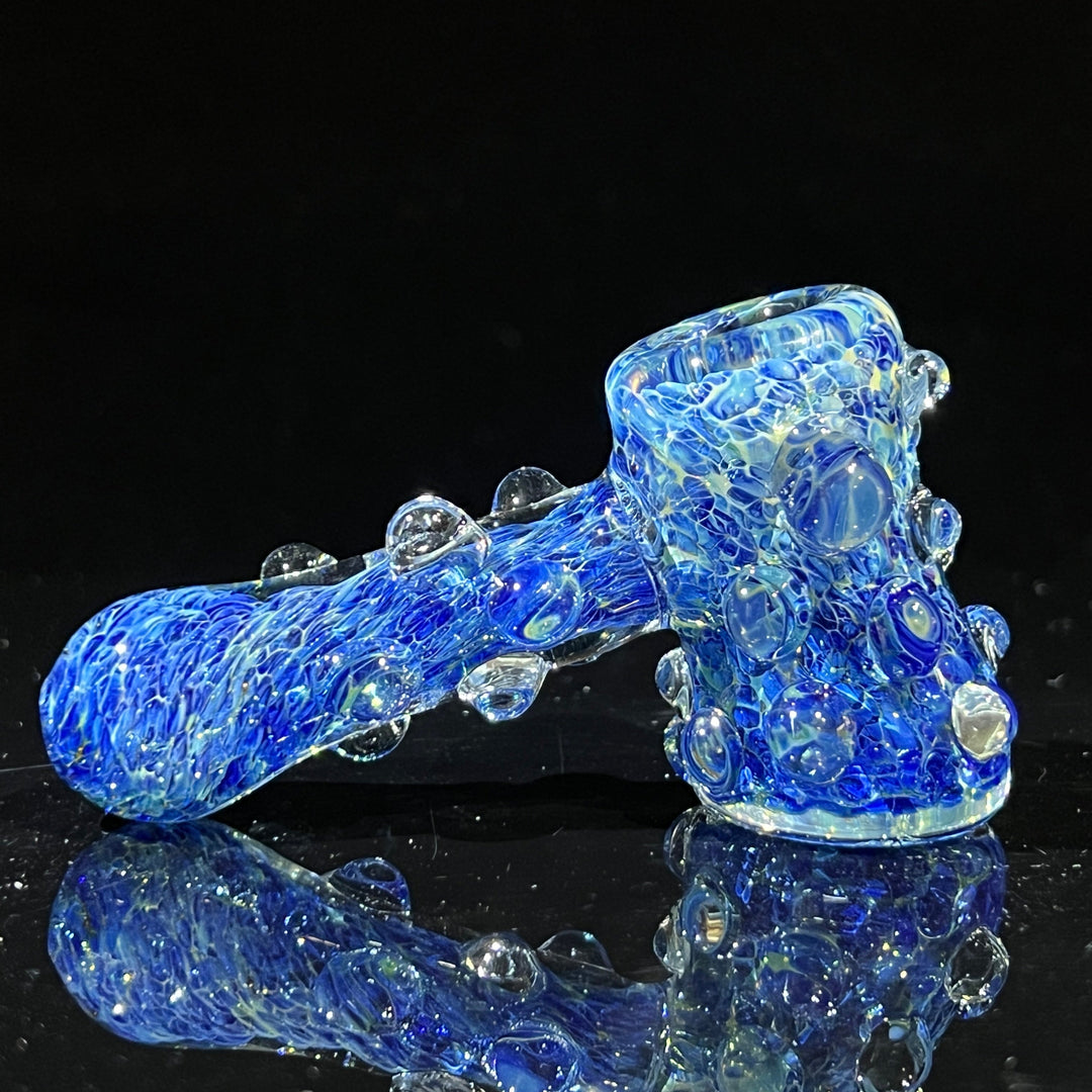 Blue Peanut Pipes + Ocean Blue Marble Hammer Combo Glass Pipe TG   