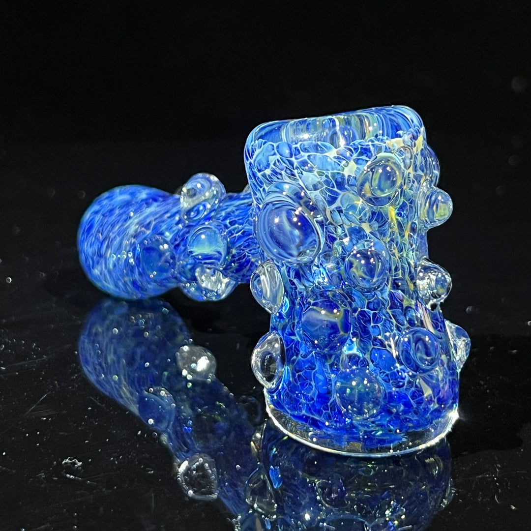 Blue Peanut Pipes + Ocean Blue Marble Hammer Combo Glass Pipe TG   