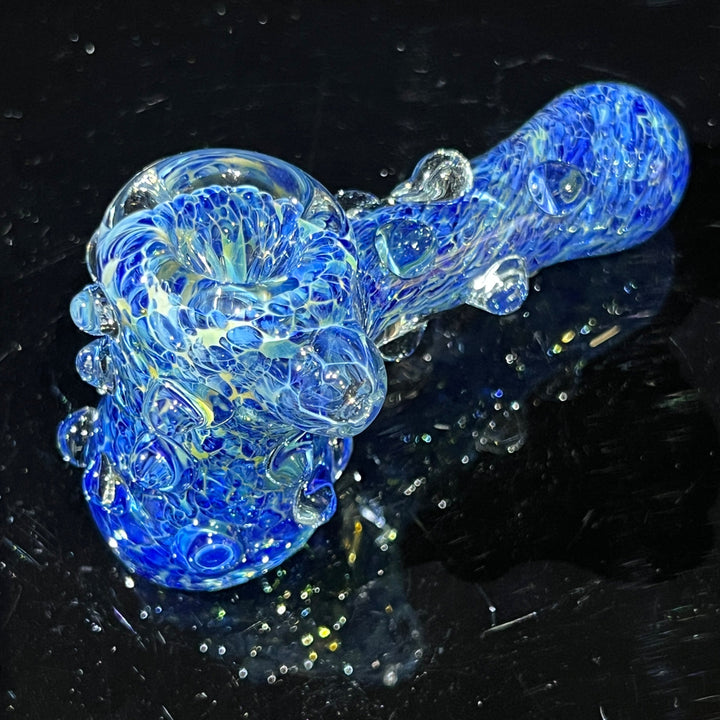 Blue Peanut Pipes + Ocean Blue Marble Hammer Combo Glass Pipe TG   