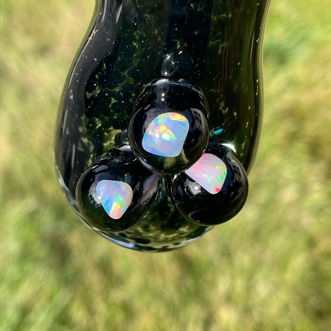 Rainbow Opal Bubbler Glass Pipe Beezy Glass   