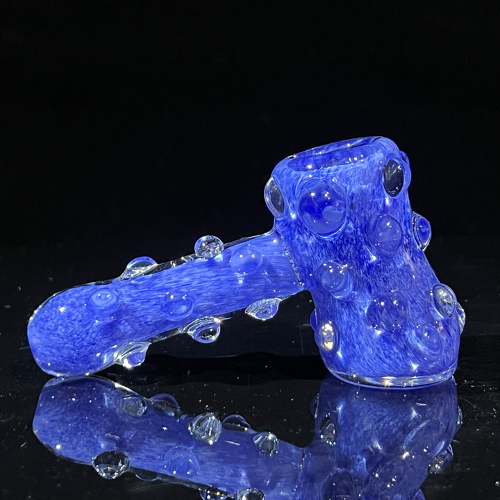 Sky Blue Marble Hammer Glass Pipe TG   