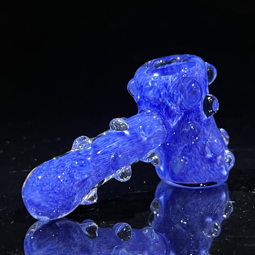 Blue Peanut Pipes + Sky Blue Marble Hammer Combo Glass Pipe TG   