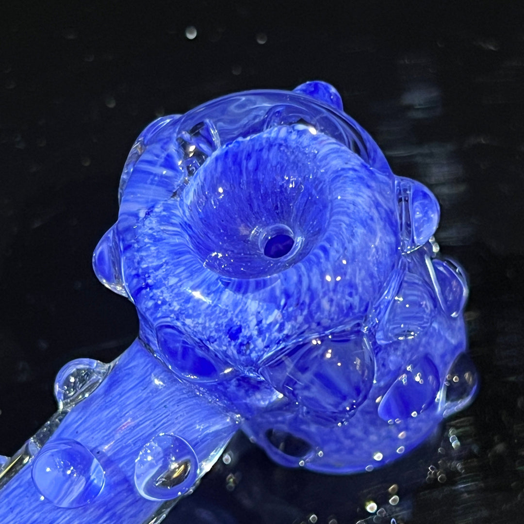 Blue Peanut Pipes + Sky Blue Marble Hammer Combo Glass Pipe TG   