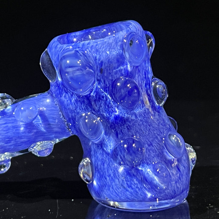 Blue Peanut Pipes + Sky Blue Marble Hammer Combo Glass Pipe TG   