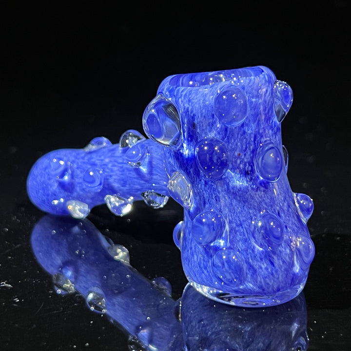 Sky Blue Marble Hammer Glass Pipe TG   