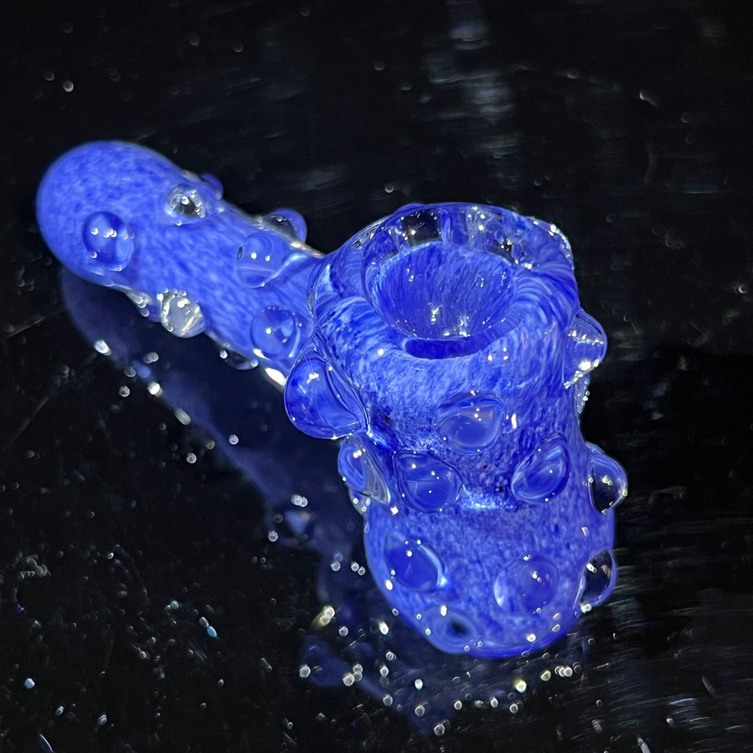 Blue Peanut Pipes + Sky Blue Marble Hammer Combo Glass Pipe TG   