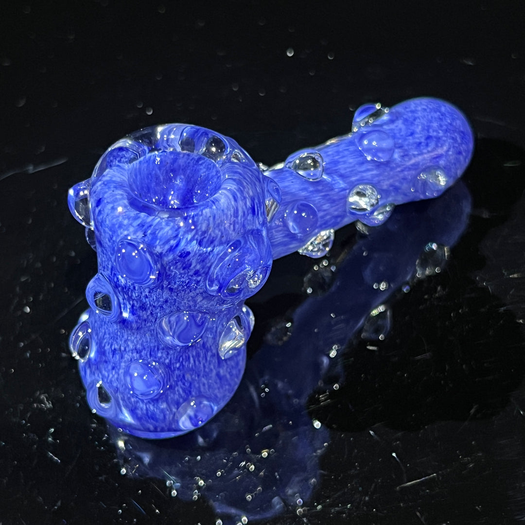 Sky Blue Marble Hammer Glass Pipe TG   