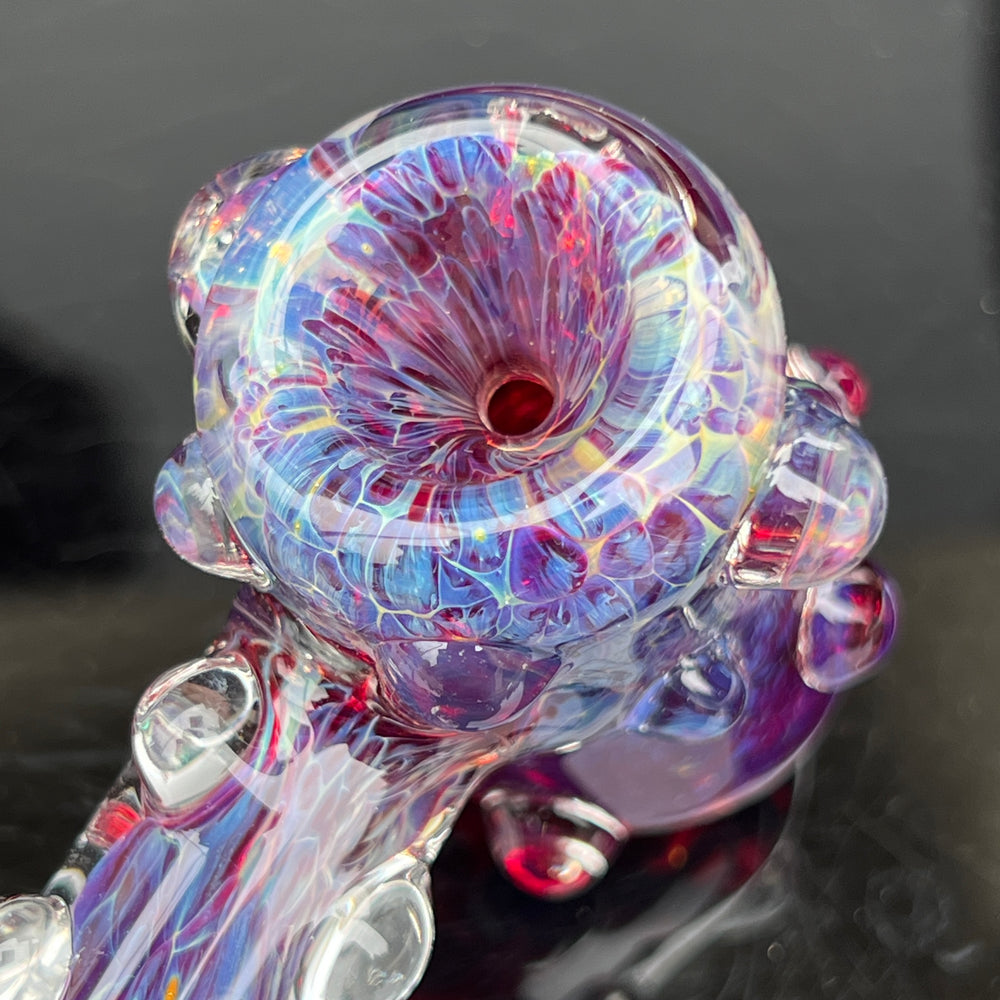 Purple Marble Hammer + Case Combo Glass Pipe TG   