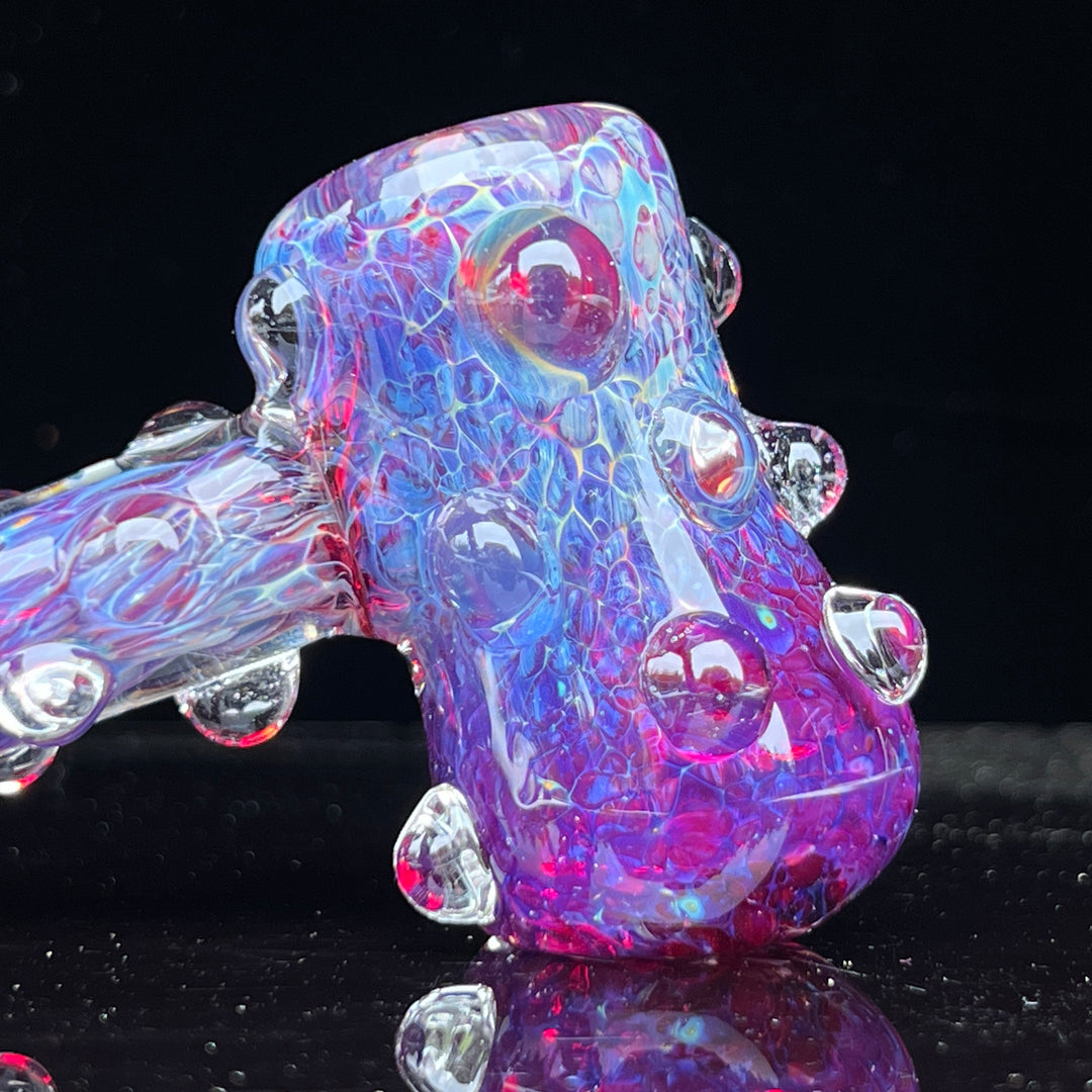 Purple Marble Hammer Glass Pipe TG   