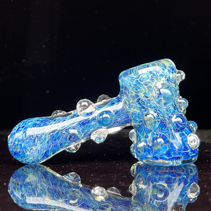 Ocean Blue Marble Hammer Glass Pipe TG   