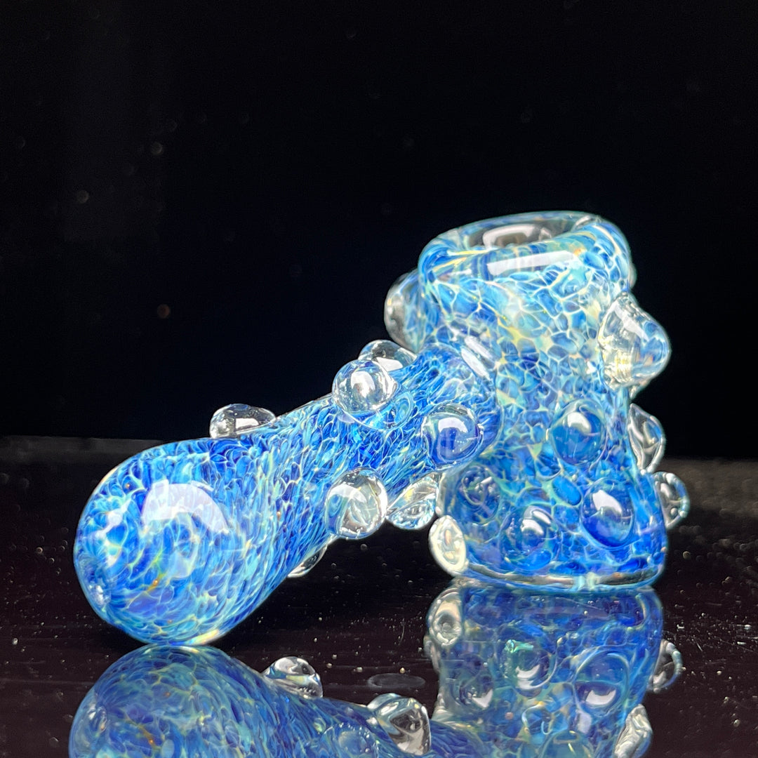 Ocean Blue Marble Hammer Glass Pipe TG   